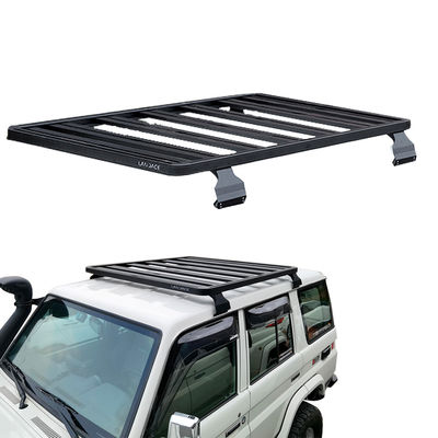 Schwarz-Pulver-beschichtetes Dachregal für LC79 23,5 kg Kapazität Universal 4WD Aluminium