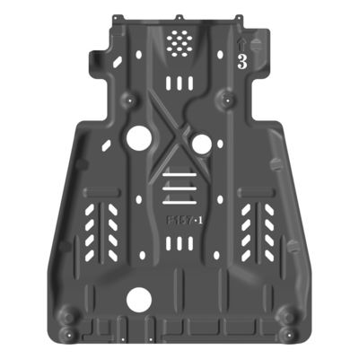 Pulverbeschichtete Platten für 2017 Toyota Tacoma Skid Plate Original Bolt-On Installation