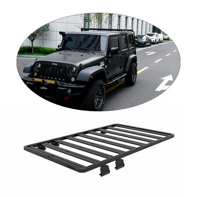 Universal Schwarze Aluminiumoxid-Dachregale Dachmontage Schwarz für JEEP JK