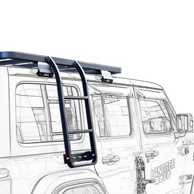 Installation ohne Bohrungen Pickup Truck Heckleiter für Jeep Wrangler JL JK von Jeep