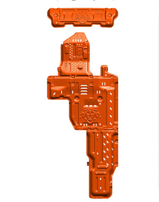 5 mm Dicke Aluminium Orange Set Wrangler JL Skid Plate 19 für Off-Road-Performance