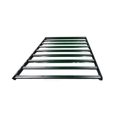 OEM Low Profile Schwarz Pulver Beschichtung Aluminium Extrusion Dachregal Plattform für 4WD Auto
