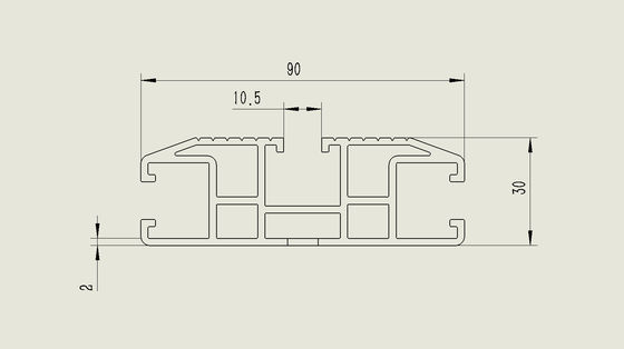 OEM Low Profile Schwarz Pulver Beschichtung Aluminium Extrusion Dachregal Plattform für 4WD Auto