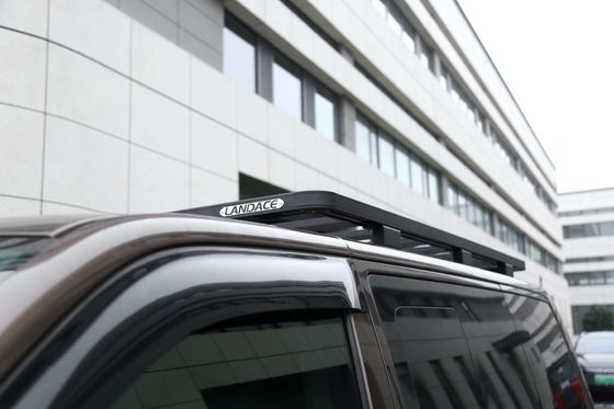 Schwarze Multivan-Streifenbalken Korb Flachplatten aus Aluminiumlegierung Dachregale für Volkswagen