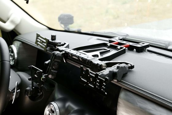 Schwarze Aluminiumlegierung Mittelkonsole Halter für Mobiltelefon für GWM Tank 300