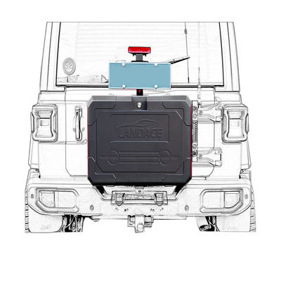 Einfach installieren 6063 Aluminium-Hintertür-Speicher für Jeep Wrangler JL JK