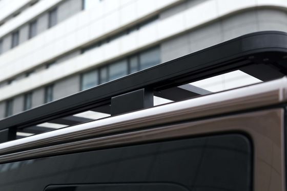 Schwarzes 4X4 Autozubehör Querschnittskorb Flachplattform Aluminiumlegierung Multivan Auto-Dachregale für Volkswagen
