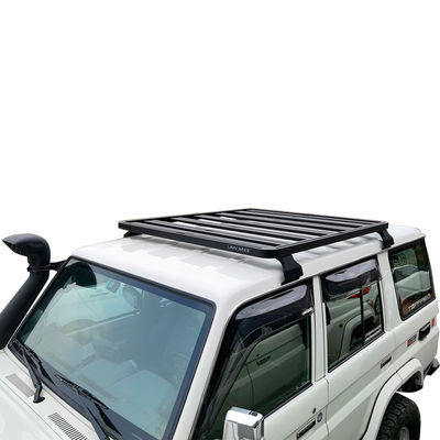 Schwarz-Pulver-beschichtetes Dachregal für LC79 23,5 kg Kapazität Universal 4WD Aluminium
