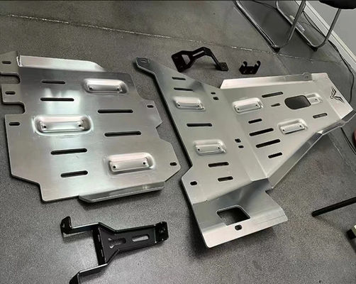 Hoch-Unterkörper-Schutz-Motorkappe für Jeep Wrangler JL Full Skid Plate 2018- Silber