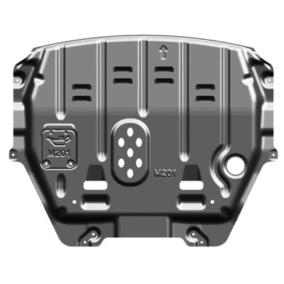 Schwarze Stahlschutzplatte für den Unterkörperschutz und den Motorschutz des MINI-R