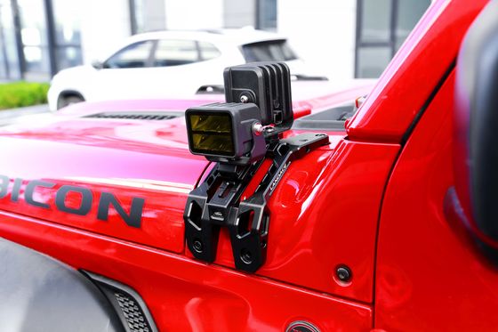 Schwarze harte Anodisierung A-Säule Licht Bar Deckel Mount und Go Pro Mount Halterung für Jeep JL