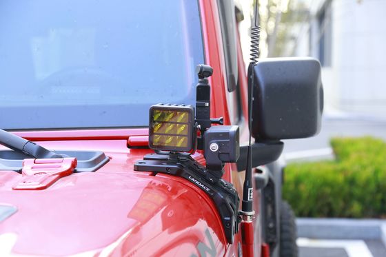 Schwarze harte Anodisierung A-Säule Licht Bar Deckel Mount und Go Pro Mount Halterung für Jeep JL