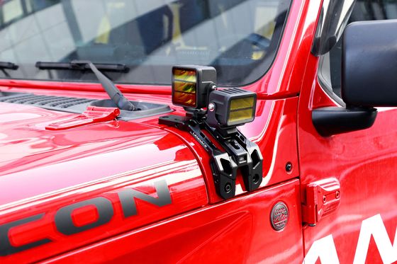Rostbeständige Fahrzeugwindschutzscheibe, Lichthalter für Jeep JL Aluminiumlegierung