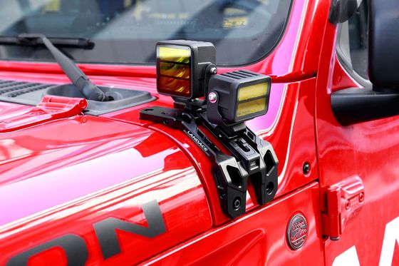 Jeep JL Schwarz Jeep Aluminiumlegierung LED Fahrlicht Halterung Eine Säule Montage Halterung