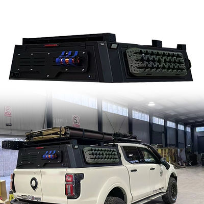 27 kg Schwarze Aluminiumlegierung Niedrigbettdach für GWM POER Pick Truck Rückendeckung Auto