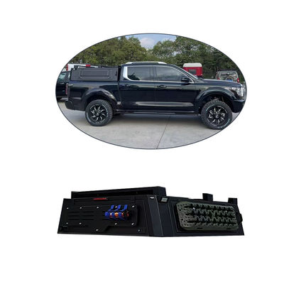 27 kg Schwarze Aluminiumlegierung Niedrigbettdach für GWM POER Pick Truck Rückendeckung Auto
