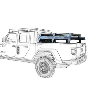 Aluminiumlegierung Jeep Gladiator Ladder Rack OEM Truck Topper Rack