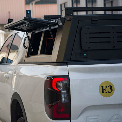 JMC DADAO 4x4 Pickup Truck Dachboden Hoch-Schwarz Pulver beschichtet Truck Camper Halbhochbett