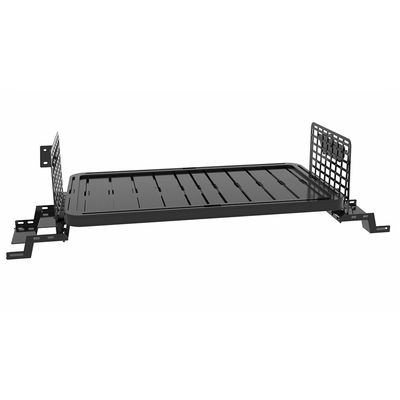Schwarze Aluminium-Legionsschwanz Klapptisch Camping Cargo Regal Lagerrack Rückregal Einfach zu installieren