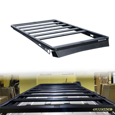 2270*1300*55mm Schwarze Aluminiumoxid-Dachplattform Trägerregal-Abdeckung für Toyota 4Runner