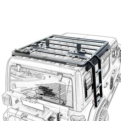 Autoteile Seitenleiter mit Pulverbeschichtung für Jeep Wrangler JK 833*400*261mm
