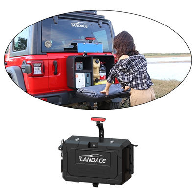 JEEP Camping Off-Road Heckschranke Lagerung Werkzeugbox Aluminiumlegierung Hinterstange Box Anbringung