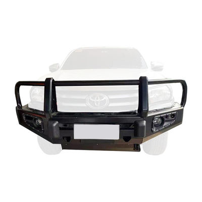 Pulverbeschichteter Vorderstoßfänger für Toyota Hilux Steel Body Kit Bull Bar für 4x4 Off Road