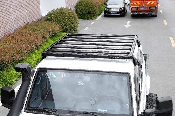 Black Off Road Land Cruiser 79 Serie Flachaluminiumlegierung 4X4 Universal-Auto-Dachträger für Toyota
