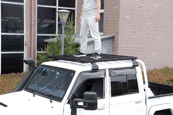 Installation von Regenrinnen Off-Road Land Cruiser LC79 Aluminium 4X4 Dachregal für Toyota