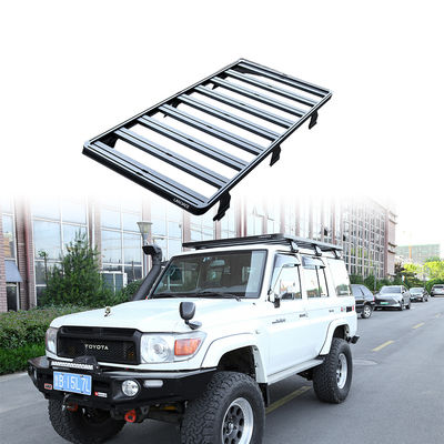 Off-Road Land Cruiser LC76 Serie 4x4 Dachträger in Schwarz AL6063 SS304 für Toyota