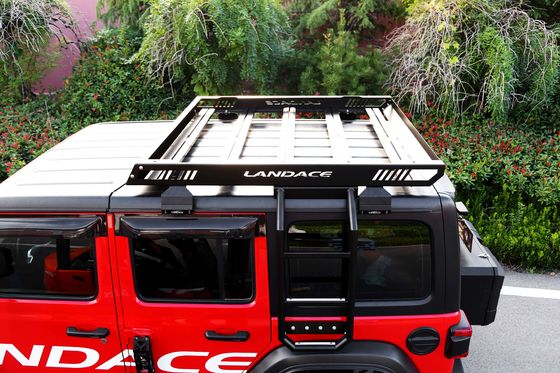 4x4 Offroad Aluminium-Dachregal Gepäckwagen Dachkorb in Schwarz 1455*1425*113mm