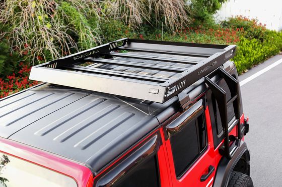 4x4 Offroad Aluminium-Dachregal Gepäckwagen Dachkorb in Schwarz 1455*1425*113mm