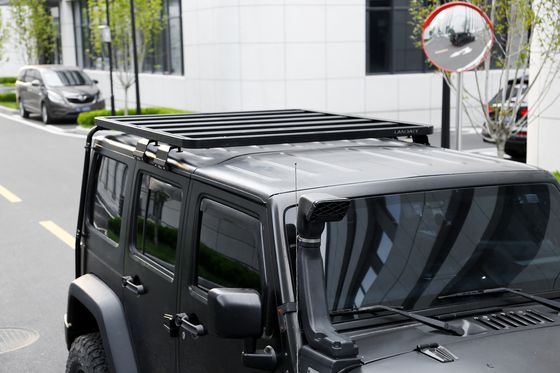 Aluminiumlegierte Fahrzeugdachregalplattform für Jeep Wrangler JK Nichtzerstörungsanlage