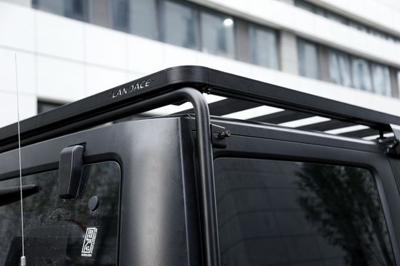 Aluminiumlegierte Fahrzeugdachregalplattform für Jeep Wrangler JK Nichtzerstörungsanlage