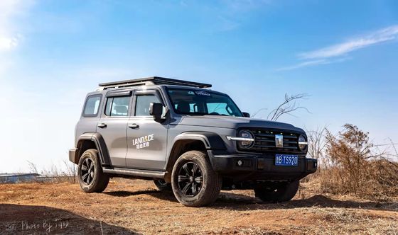 Aluminiumlegierte Dachmontage Autodachkorb für Toyota FJ Cruiser in schwarzer Oberfläche