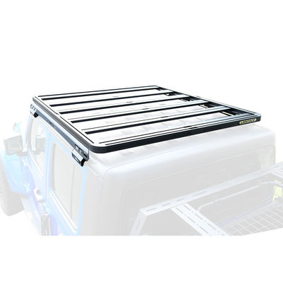 Schwarzer 4X4 Gladiator JT Aluminiumlegierung Gepäckträger Dach Schiene Korb Auto Dachträger für Jeep Dauerhaft