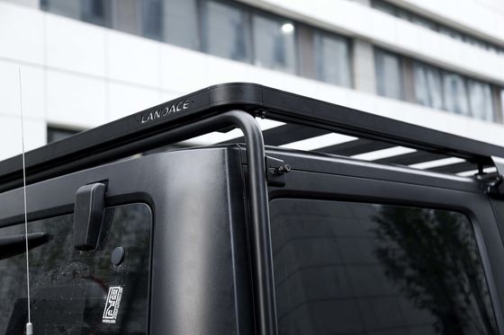 200 kg Ladekapazität Custom Stahl Aluminium Schwarzes Dachregal für Jeep Wrangler JK High-