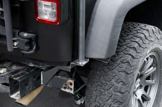 Offroad-Schwarzpulverbeschichtung Custom 4x4 Aluminium-Jeep-Dachträger mit Seitenleiter