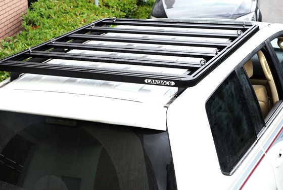 1500*1380*44mm Schwarze Fahrzeugteile Aluminium-Dachträger Plattform Autodachträger für Toyota LC200 Kurz