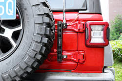 2016-2018 JEEP Schwarzer Aluminium-Flaggenmasthalter für Autoteile und Zubehör