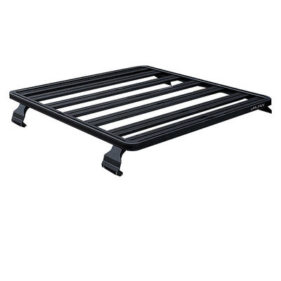 Dachplatzierung Schwarzes universelles Dachregal für Toyota LC76 Robuste Aluminiumkonstruktion