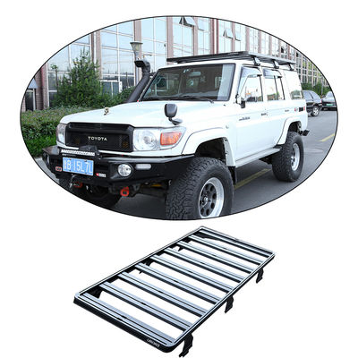 Schwarze Aluminiumoxid-Dachträger für LC76 Offroad-Fahrzeug-Dachplatzierungslösung