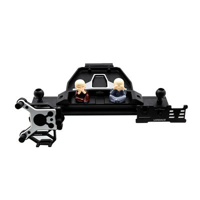 Schwarze Aluminiumoxid-Zentrumskonsole für JEEP 4x4 Offroad-Innenzubehör