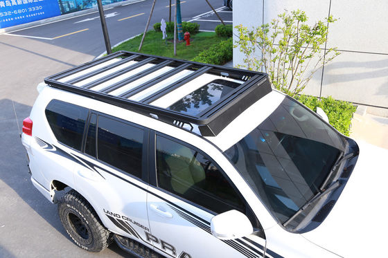 Hochschwarze Pulverbeschichtung Aluminium-Flachplattform für 4Runner-Dachrack-System