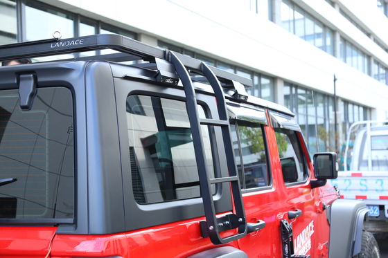 Einfache Installation Doppelseitige Leiter Auto-Dachleiter für JEEP Wrangler 2018-2023 JL JK