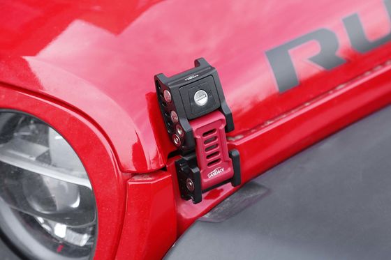 Aluminiumlegierung Schwarze Schließhaube Fang-Kit für WranglerJL SUV Außenanpassung