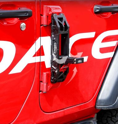 2018-2022 Wrangler Silber Schwarz Klappwagen Seitentür Fuß Pedal Peg Unterstützung Seitenschritt