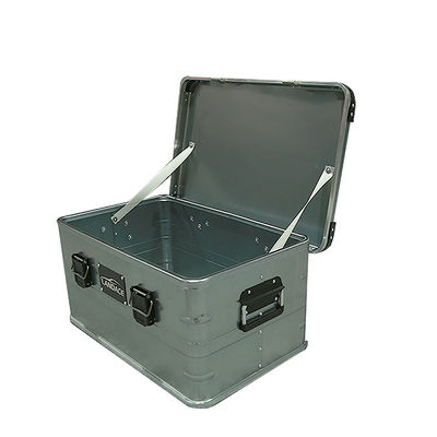 Anodisieren Outdoor Metall Aluminiumlegierung Mittagessen Auto Klappboxen grau Camping Cargo Lagerung Küche Campingbox