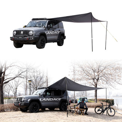 4x4 Dachzelt mit Seitendach und Markise Tarnung Feld Spielstil