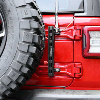 Aluminiumlegierung Flaggenpfostenhalter und Funkdrahthalter für Jeep Wrangler JL Gladiator